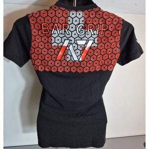 A7 Strongwear Bar Grip Womens Fitness Powerlifting Shirt M Black Orange SUISSE
